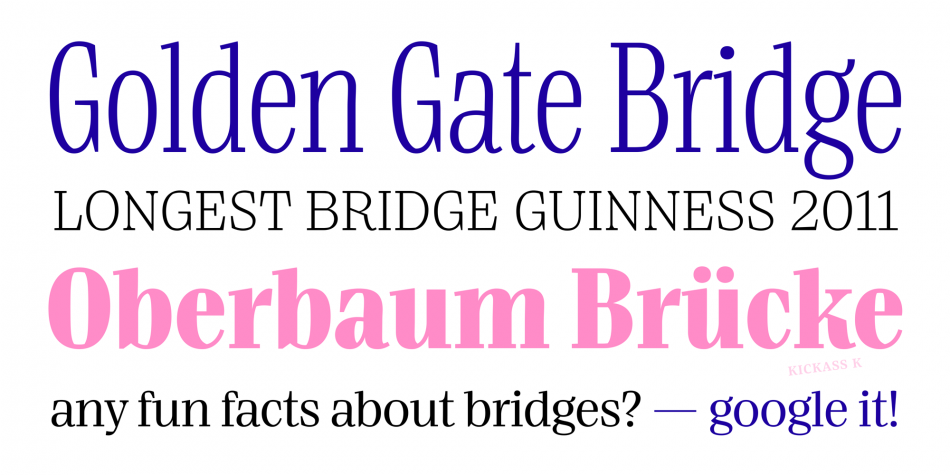 Пример шрифта Bridge Head Ext Medium